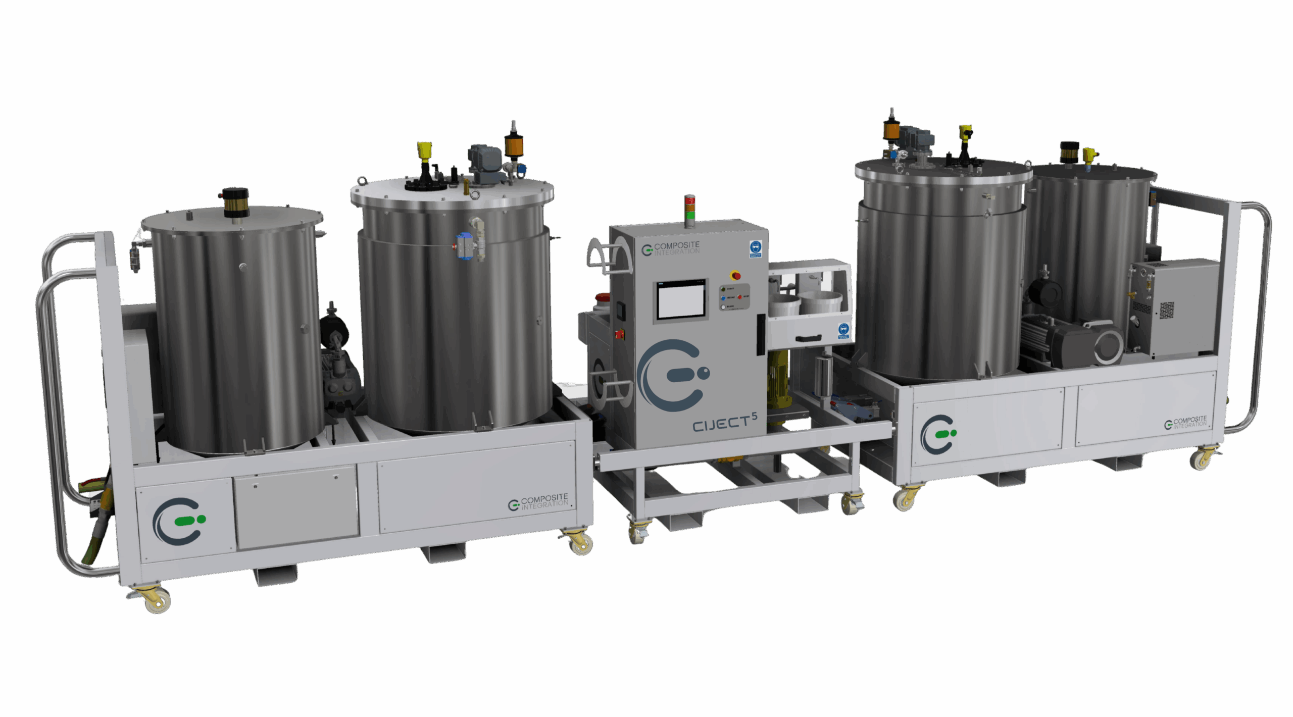 CIJECT 5 Resin Infusion Machine - Modular Set-up for Wind Blade Infusion