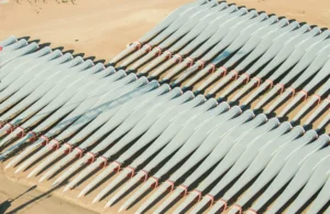 Multiple-wind-turbine-blades